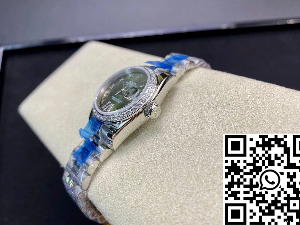 Dial BP Green 28MM Datejust Rolex Factory Diamond-set 0215